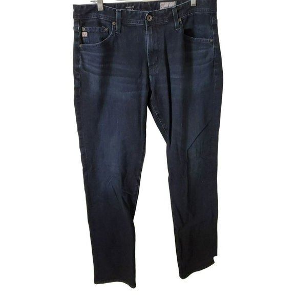 Adriano Goldschmied AG Men's Dark Wash Graduate Tailored Leg Denim Jeans 31 x 34 - Picture 9 of 10